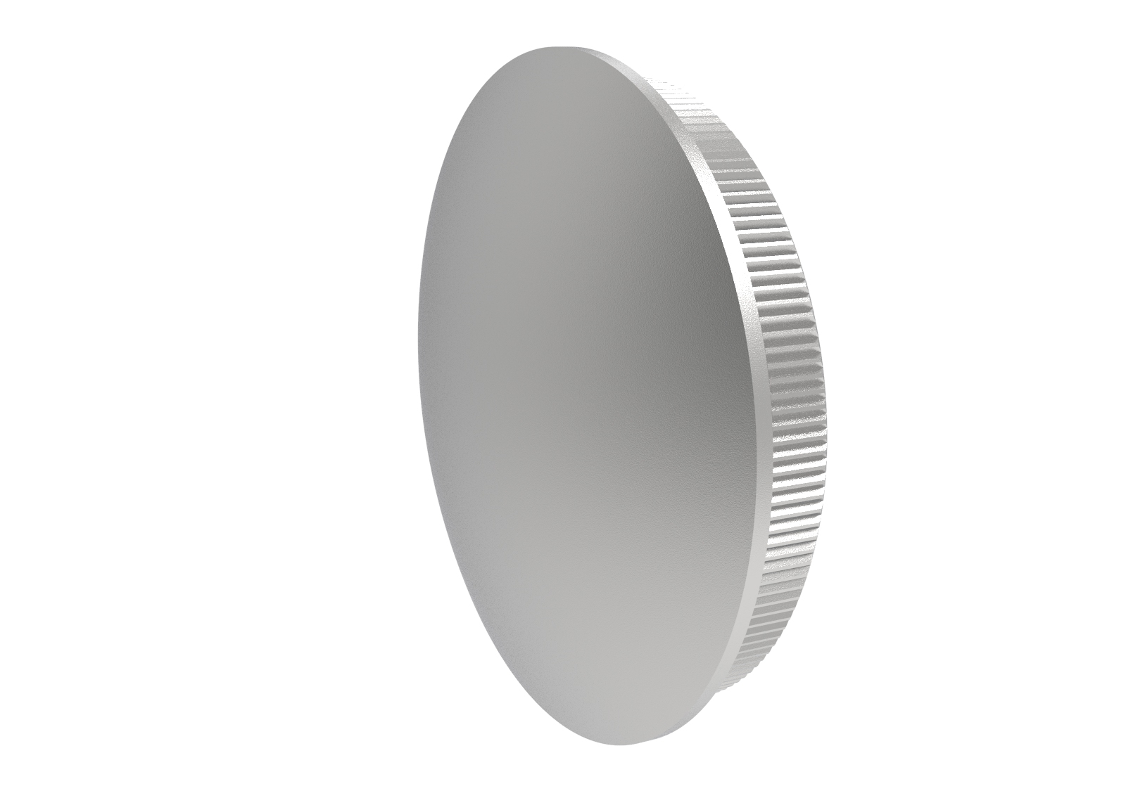 Rohrstopfen leicht gewoelbt  fuer Rundrohr- Ø 42-4x2 mm V2A-11-6005-A.4