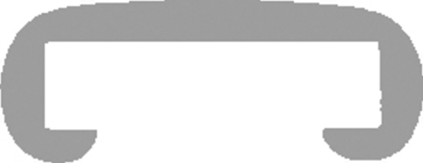 Kunststoffhandlauf fuer 30 x 8mm- verkehrsgrau- 25 Meter-88-11F308.004