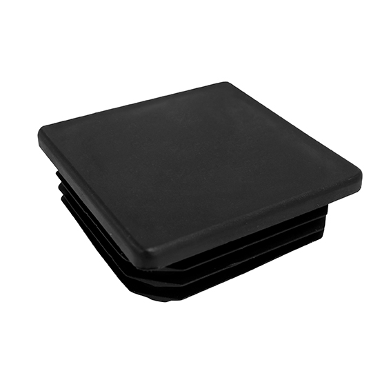 Einschubkappe Kunststoff fuer Vierkantrohr 25 x 25 mm Schwarz RAL 9005-89-11E225825X25-A.4