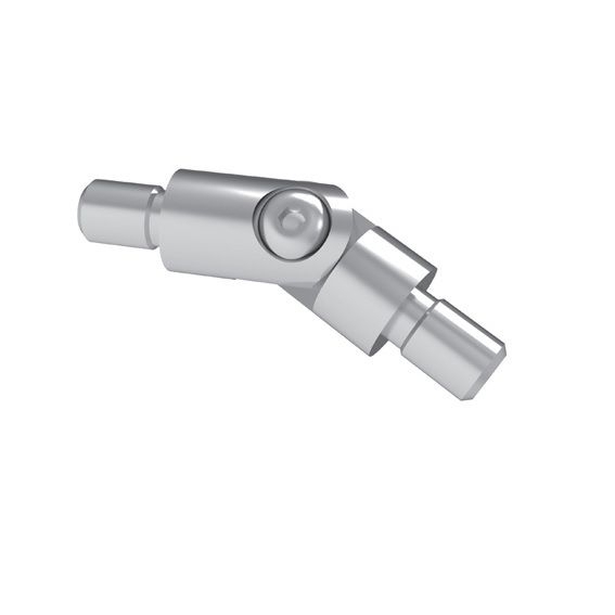 Gelenkverbinder Edelstahl AISI 304 d12 verstellbar ±90° geschliffen-89-11A0302012C-A.4