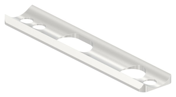 Schlossausgleichsblech Aluminium fuer 33-7 mm Rundrohr gerade-88-1159615.ALU