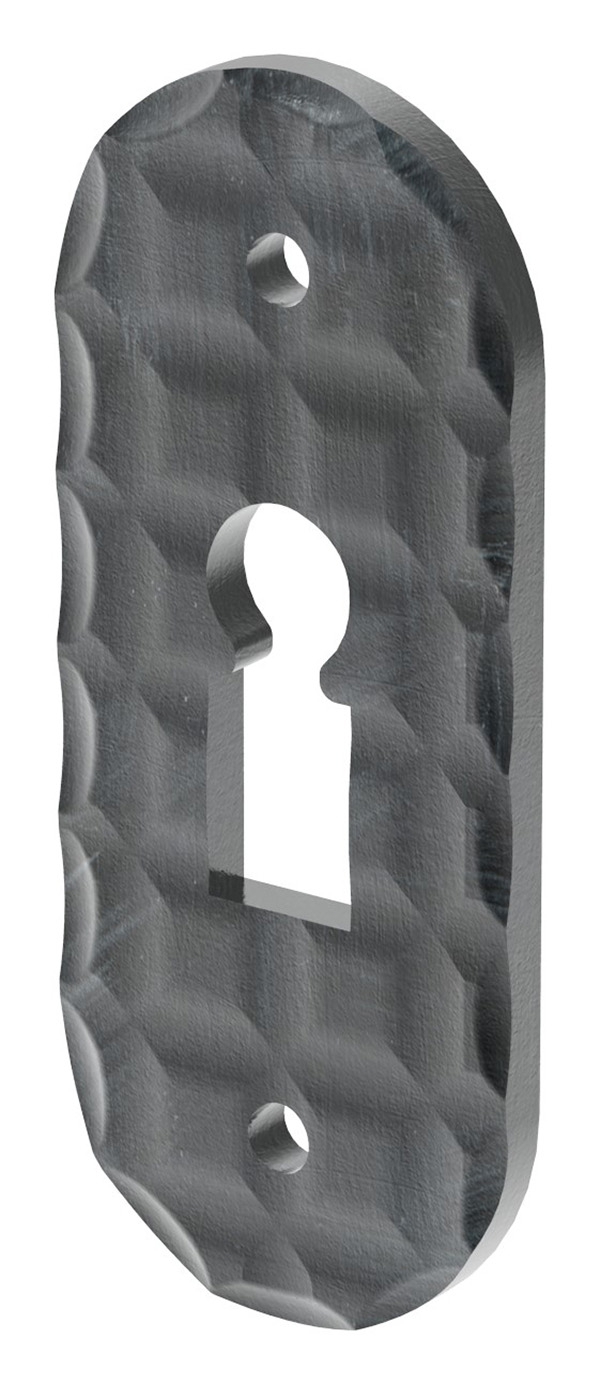 Rosette - Masse- 30x72x3 mm - Stahl S235JR- roh-30-3289.8