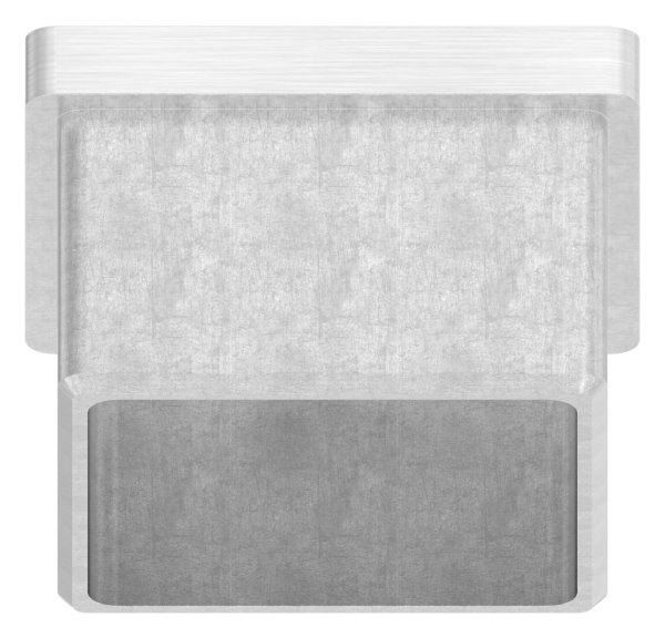 Einsteckkappe Edelstahl V2A 40 x 40 mm mit M8 Gewinde-11-2404.4
