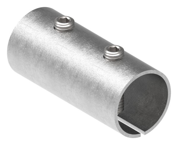 Rohrverbinder V2A fuer Rohr Ø 33-7 mm- L 65 mm mit Klemmschrauben-11-3381.4