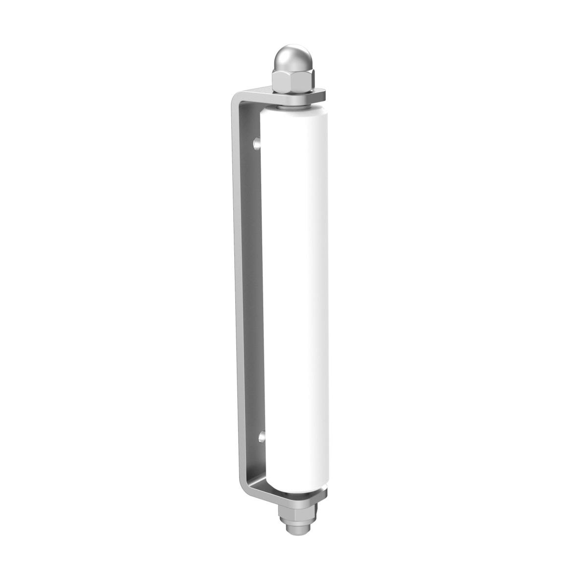 Fuehrungsrolle Stahl verzinkt mit Nylonrolle Ø 62 mm zum Anschrauben-89-11H21152W-A.4