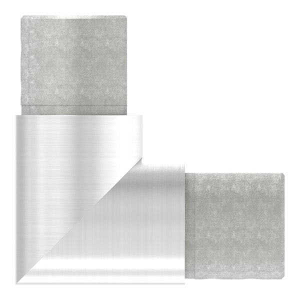 Rahmenecke 90° - vertikal - fuer Nutrohr Ø 42-4 mm - V2A-12-2315.4