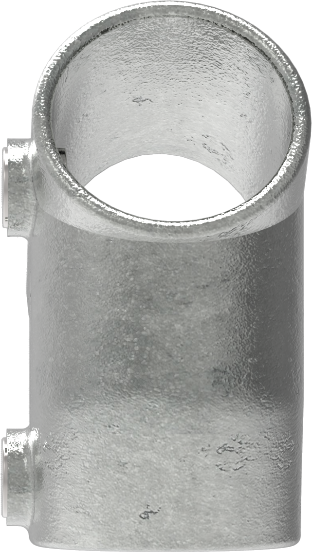 Rohrverbinder - T-Stueck kurz 30-60° - 129D48 - 48-3 mm - 1 1-2- - Feuerverzinkt u. Elektrogalvanisiert-129D48