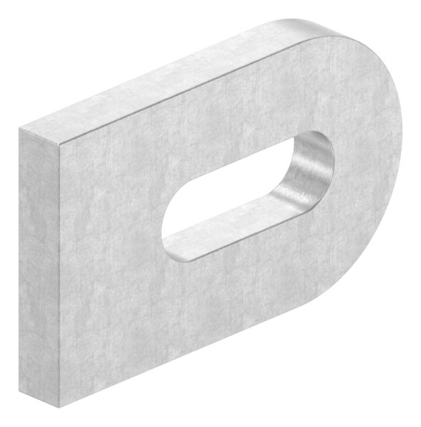 Anschweisslasche 50x30x6 mm mit Langloch- Ø 25x9 mm V2A-11-2434.4