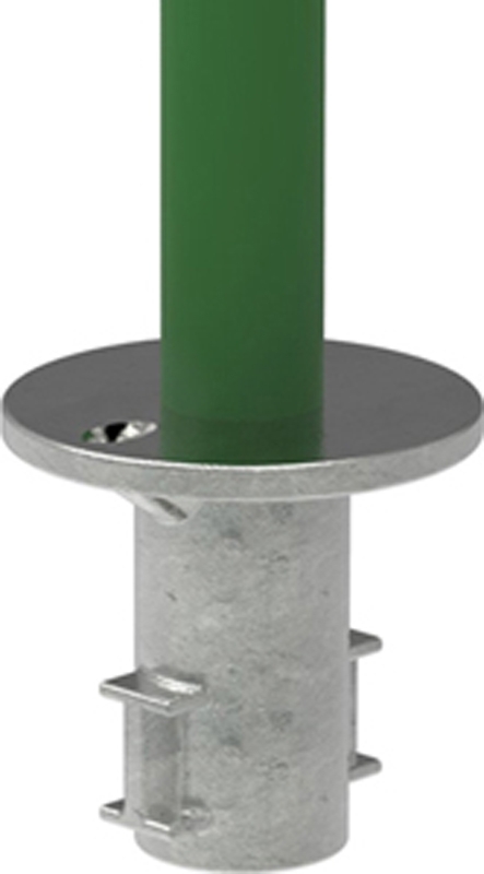 Rohrverbinder - Bodenhuelse - 134D48 - 48-3 mm - 1 1-2- - Feuerverzinkt u. Elektrogalvanisiert-134D48