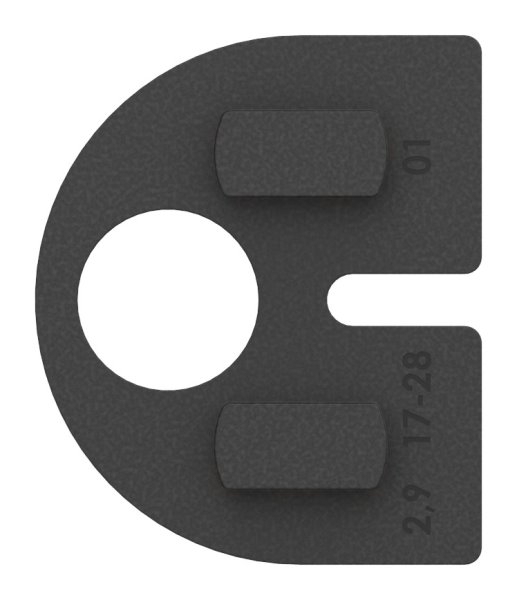 1 Paar Gummis zu Glasklemme 50x40x26 mm AbZ fuer 10-0 mm Glas ESG-10-2110.0ABZ