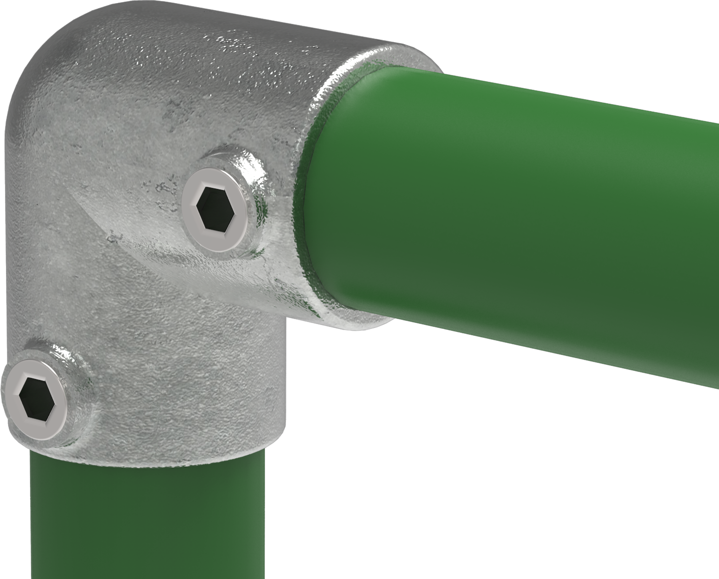 Rohrverbinder - Bogen 90° - 125B34 - 33-7 mm - 1- - Feuerverzinkt u. Elektrogalvanisiert-125B34