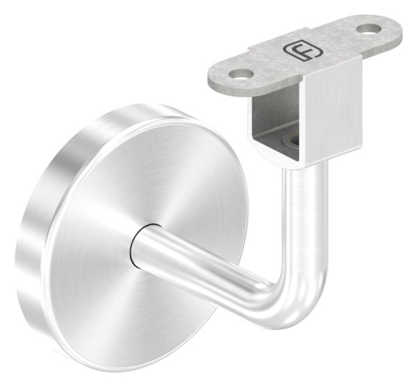Handlaufhalter V2A fuer Nut 24x24mm Buegel Ø 12mm Kabeldurchfuehrung konvex-88-11LED-NU-HH-240.KD