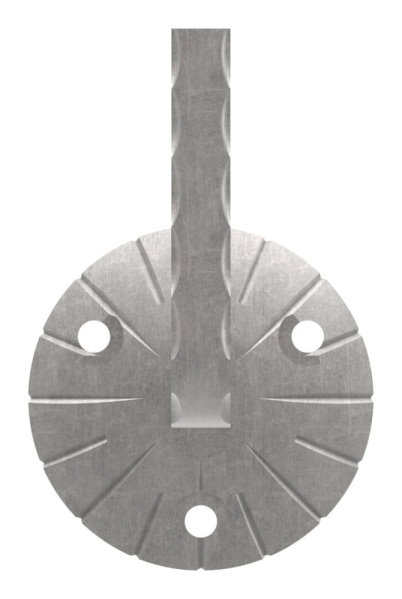 Handlaufhalter - mit Ronde 70x4 mm - zum Anschweissen - Stahl S235JR- roh-30-1410.8