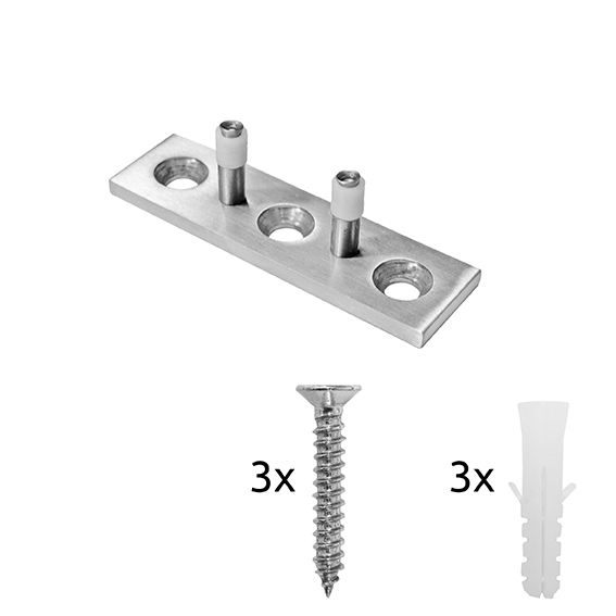 Bodenfuehrung Schiebetuer Edelstahl A2 mit Gleitstiften-89-11YER0801A2M-A.4