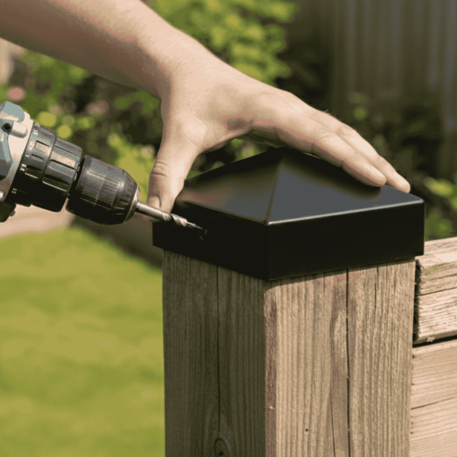 Pfostenkappe 70x70 mm Anthrazit RAL 7016 – 10er Set pulverbeschichtet inkl. Schrauben-60220-70-021