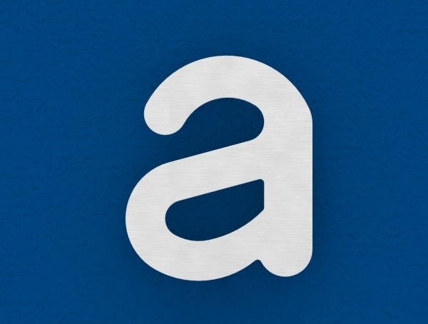 Buchstabe a - klein - Masse- 110 mm x 155 mm - V2A-11-8060.4