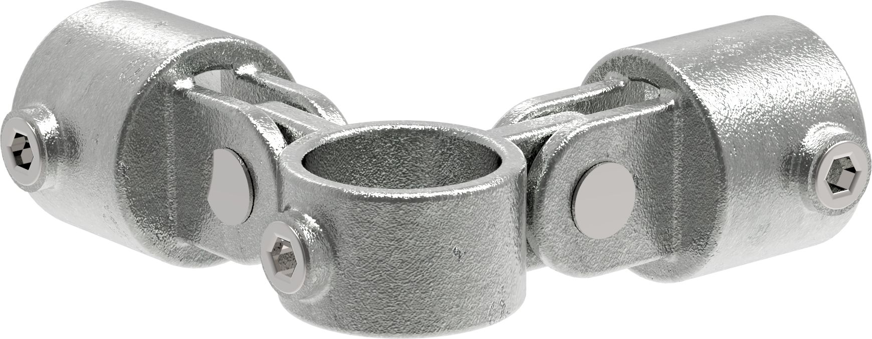 Rohrverbinder - Gelenkstueck doppelt 90° - 168C42 - 42-4 mm - 1 1-4- - Feuerverzinkt u. Elektrogalvanisiert-168C42