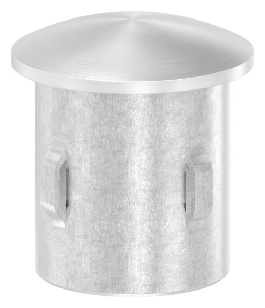 Rohrabschlussstopfen V4A Edelstahl fuer Rohr Ø 26-9 mm- Wandstaerke 1-6-2-5 mm- gewoelbt-11-4103.1