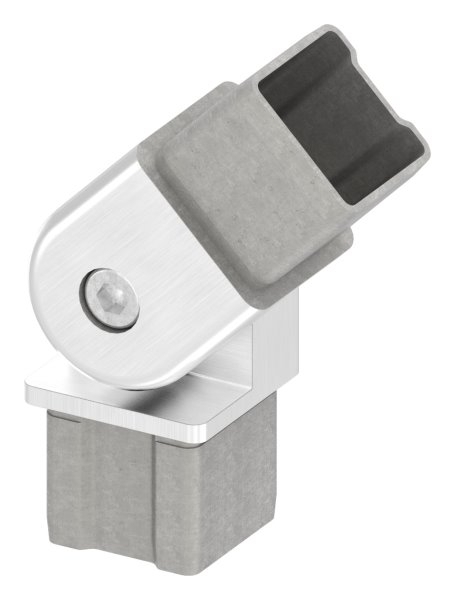 Verbindungsgelenk V4A fuer Rohr 40x40x3 mm steckbar-88-1110114040.3