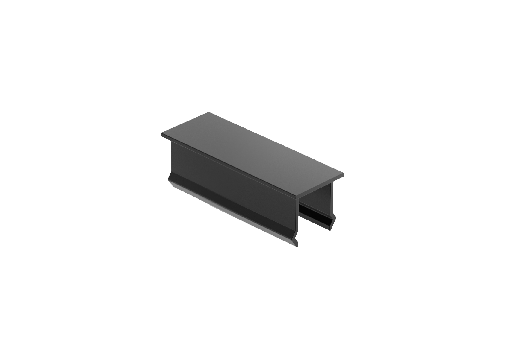 Abdeckprofil Aluminium 20 x 45 mm Anthrazit RAL 7016 Zaun - Fassade-89-11FGSC20X45R7016-A.4