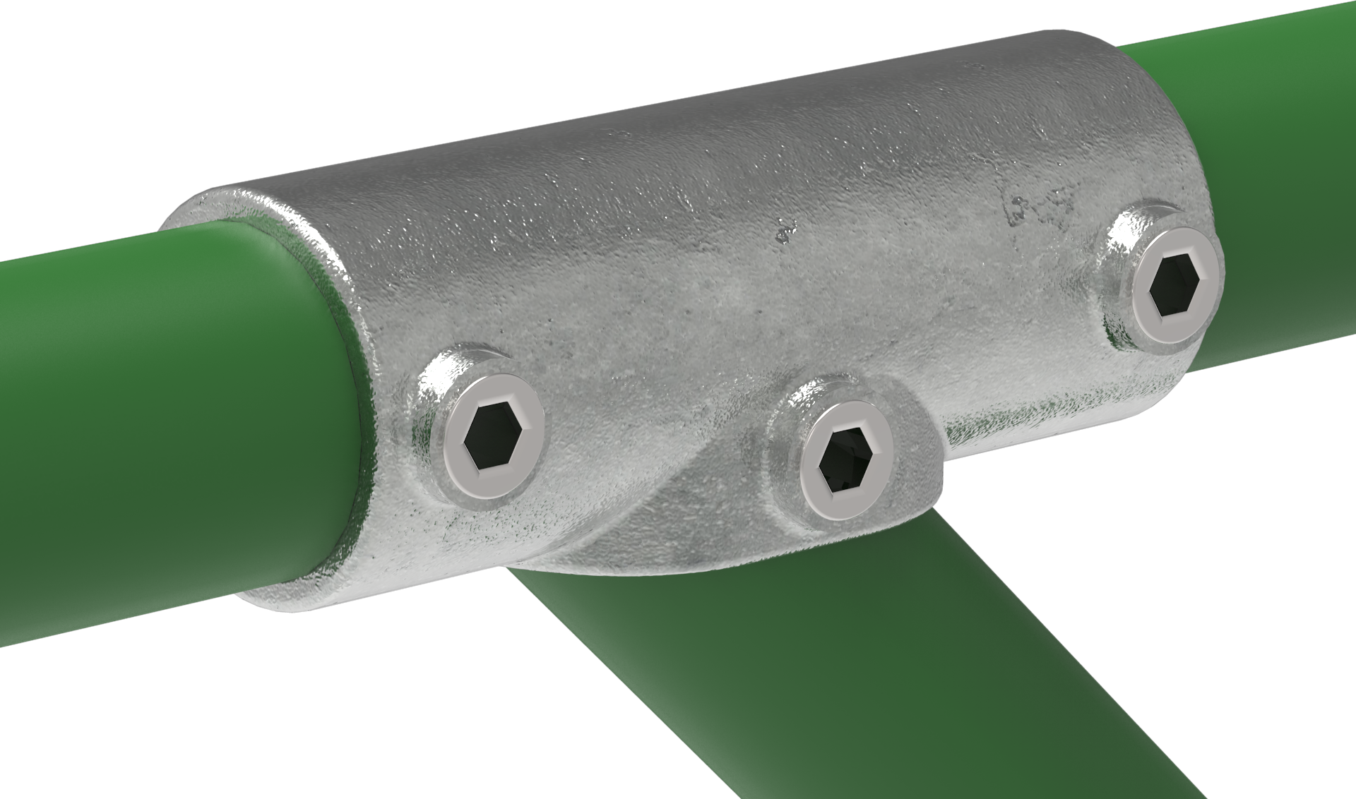 Rohrverbinder - T-Stueck 30-45° - 127C42 - 42-4 mm - 1 1-4- - Feuerverzinkt u. Elektrogalvanisiert-127C42