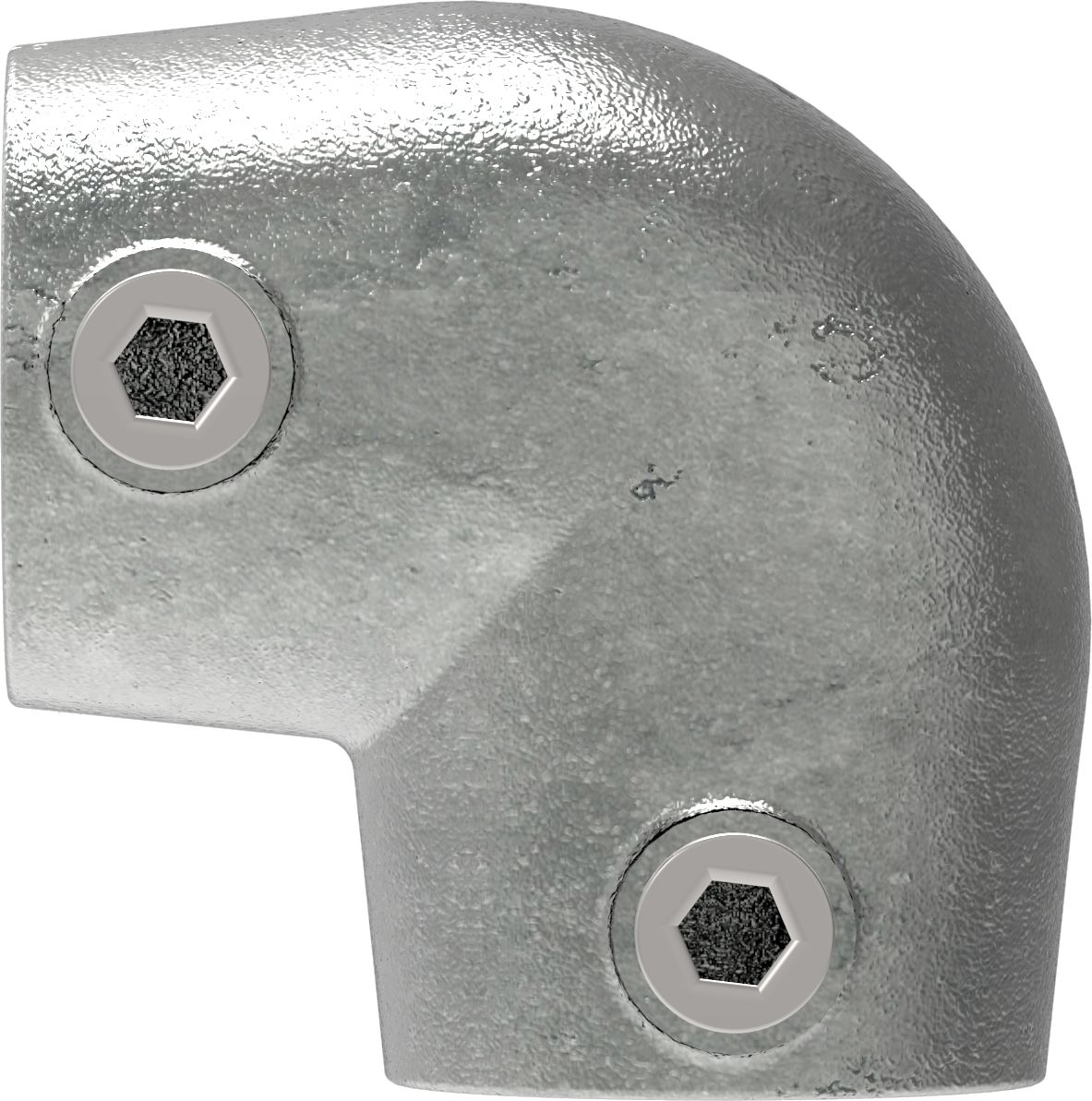 Rohrverbinder - Bogen 90° verstellbar 0-11° - 154D48 - 48-3 mm - 1 1-2- - Feuerverzinkt u. Elektrogalvanisiert-154D48