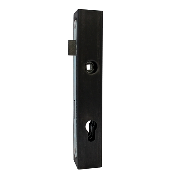 Schlosskasten-Set Stahl fuer 40x40 mm Profile- ohne Griff- roh-89-11B16040X40-A.4