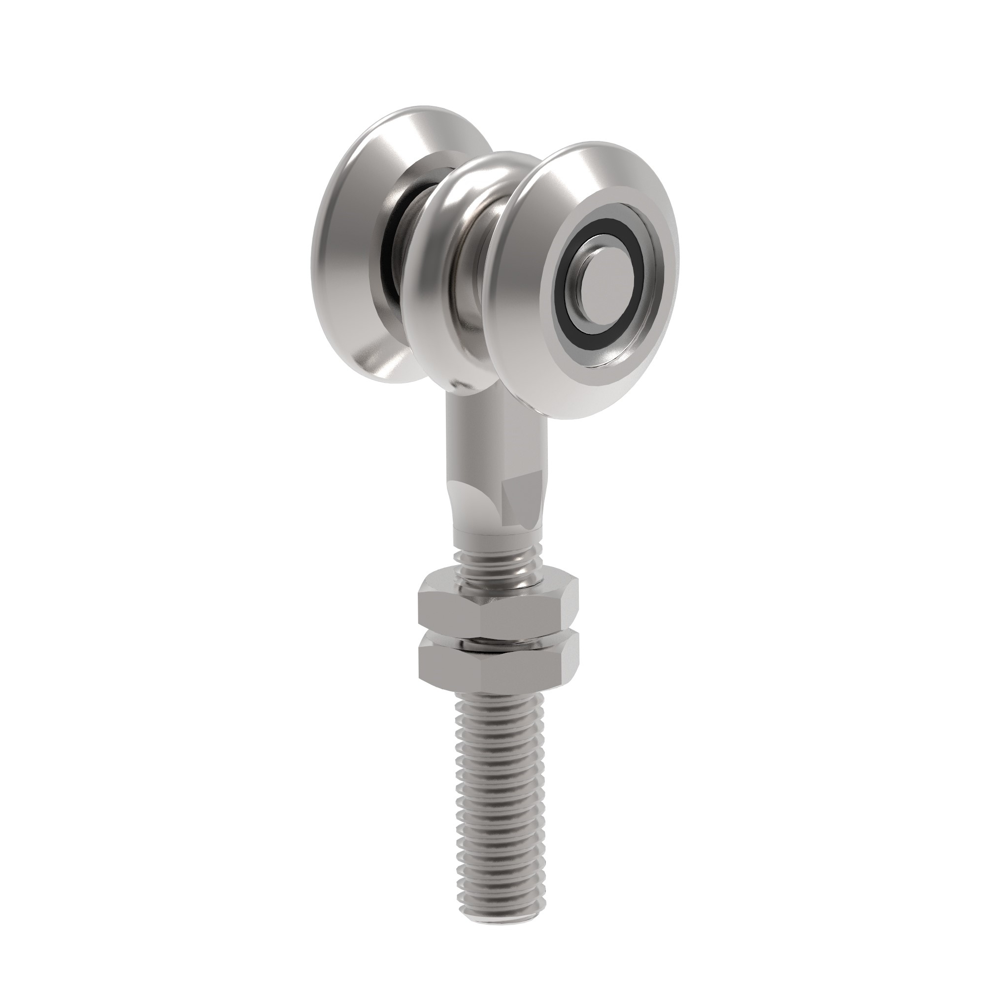 Rollenapparat fuer Schiebetore Stahl verzinkt fuer Profil 42x54 mm M12 Gewinde-89-11H0742X54-A.4