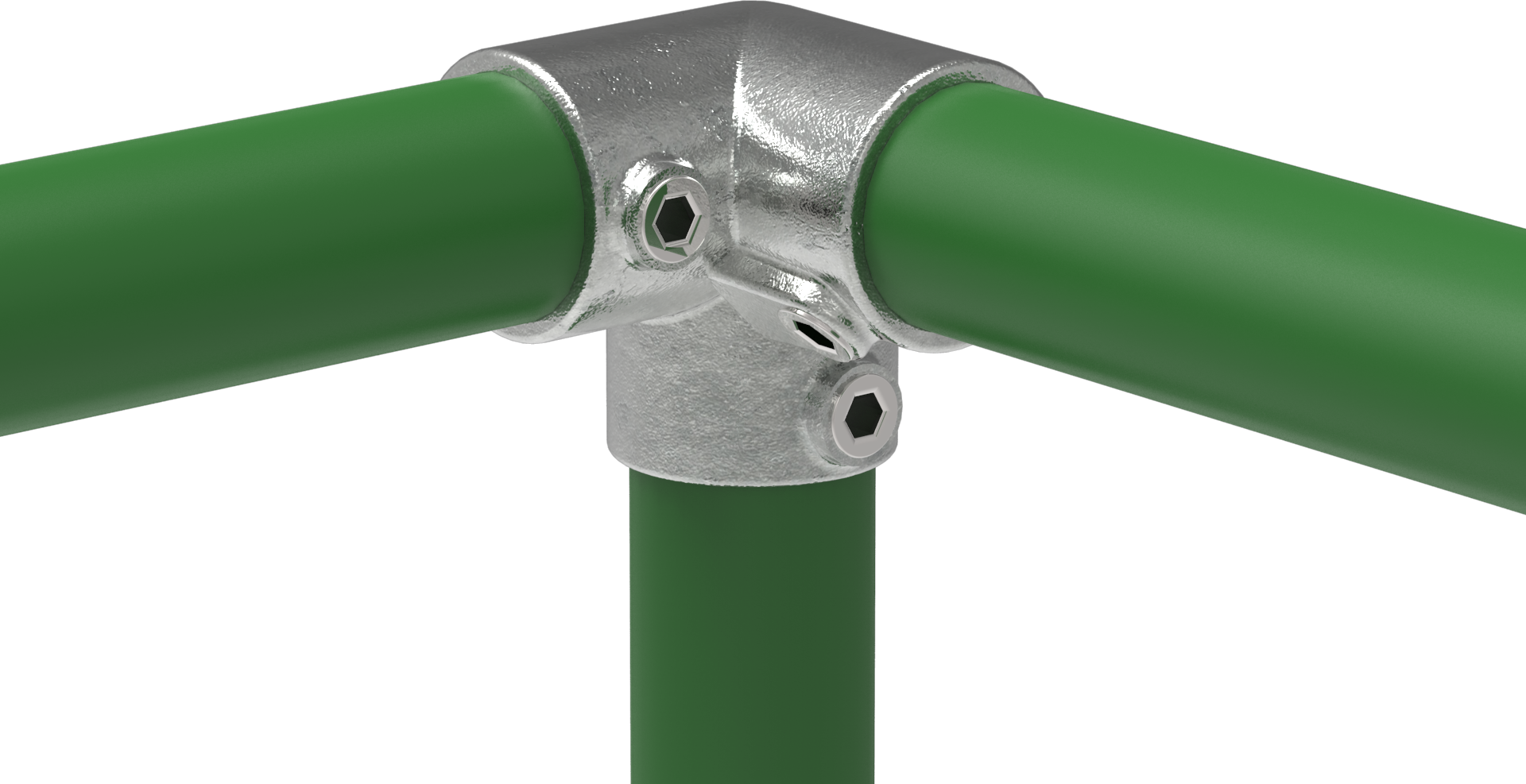 Rohrverbinder Dreiweg-Eckstueck 90° Ø 17-2 mm -3-8- - Temperguss verzinkt - 128S17-128S17