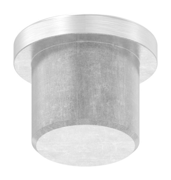 Rohrstopfen Edelstahl V2A fuer Rohr Ø 16-0 mm- 2-0 mm Wand- leicht gewoelbt-11-5011.4