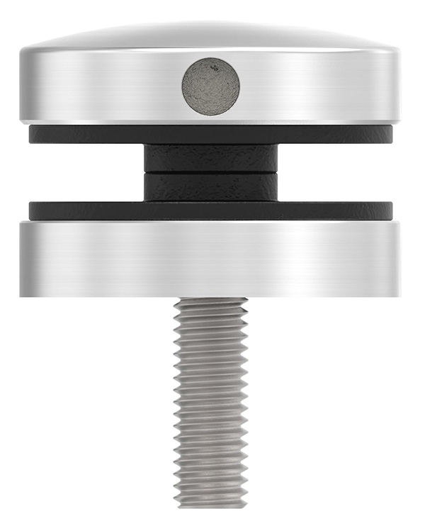 Glaspunkthalter Ø 40 mm fuer Anschluss- flach - Ø 42-4 mm V2A-10-GPH40.1