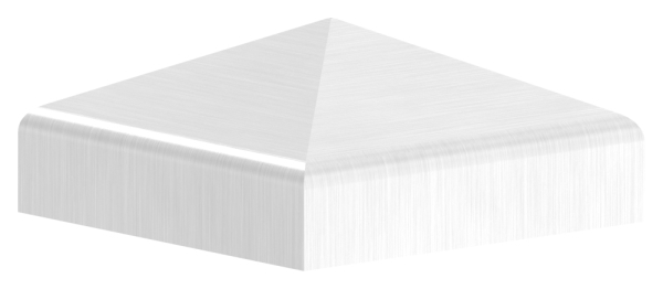 Pfostenkappe Edelstahl fuer Vierkantrohr- 30x30 mm geschliffen V2A-11-2570.4