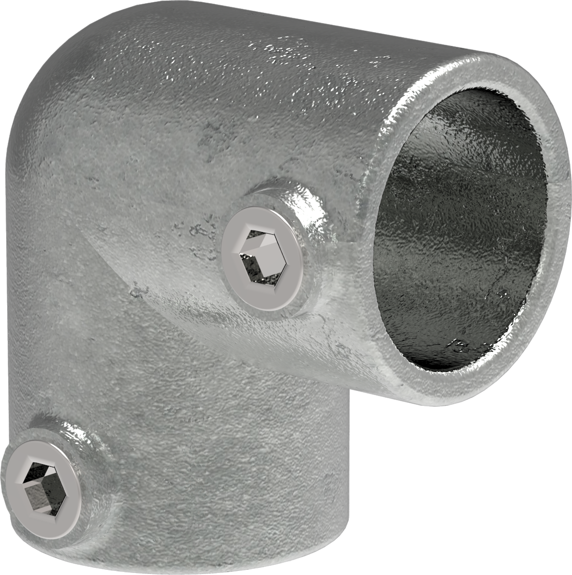 Rohrverbinder - Bogen 90° - 125D48 - 48-3 mm - 1 1-2- - Feuerverzinkt u. Elektrogalvanisiert-125D48
