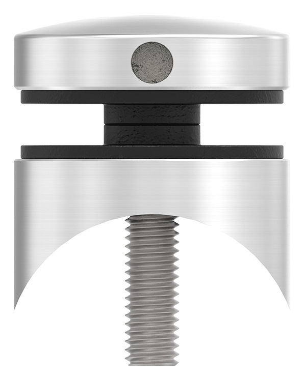 Glaspunkthalter Edelstahl V2A Ø 40 mm Anschluss Ø 42-4 mm M8 geschliffen Korn 240-88-1160231.240
