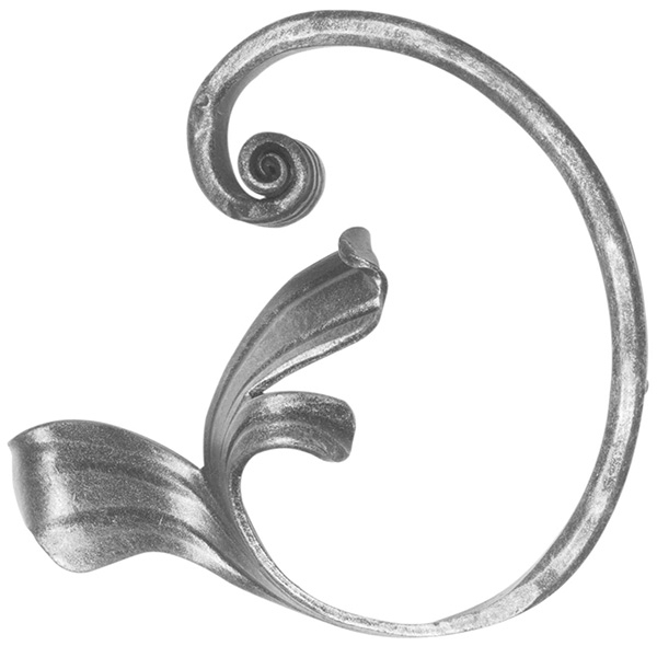 Meisterbarock - Masse- 135x140 mm - Material- 16x8 mm - Stahl S235JR- roh-30-1780.8