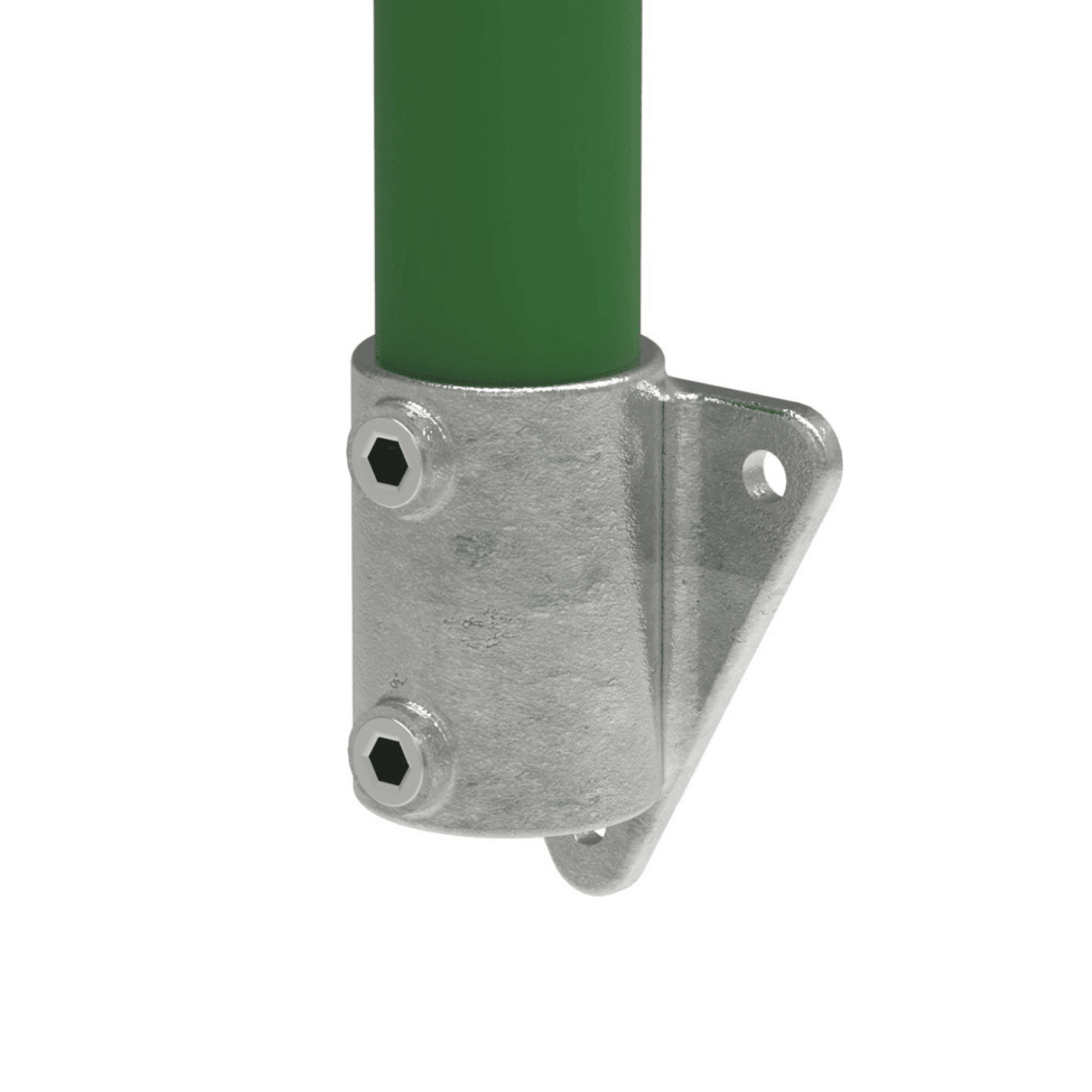 Rohrverbinder - Wandhalter Dreieckflansch - 146B34 - 33-7 mm - 1- - Feuerverzinkt u. Elektrogalvanisiert-146B34