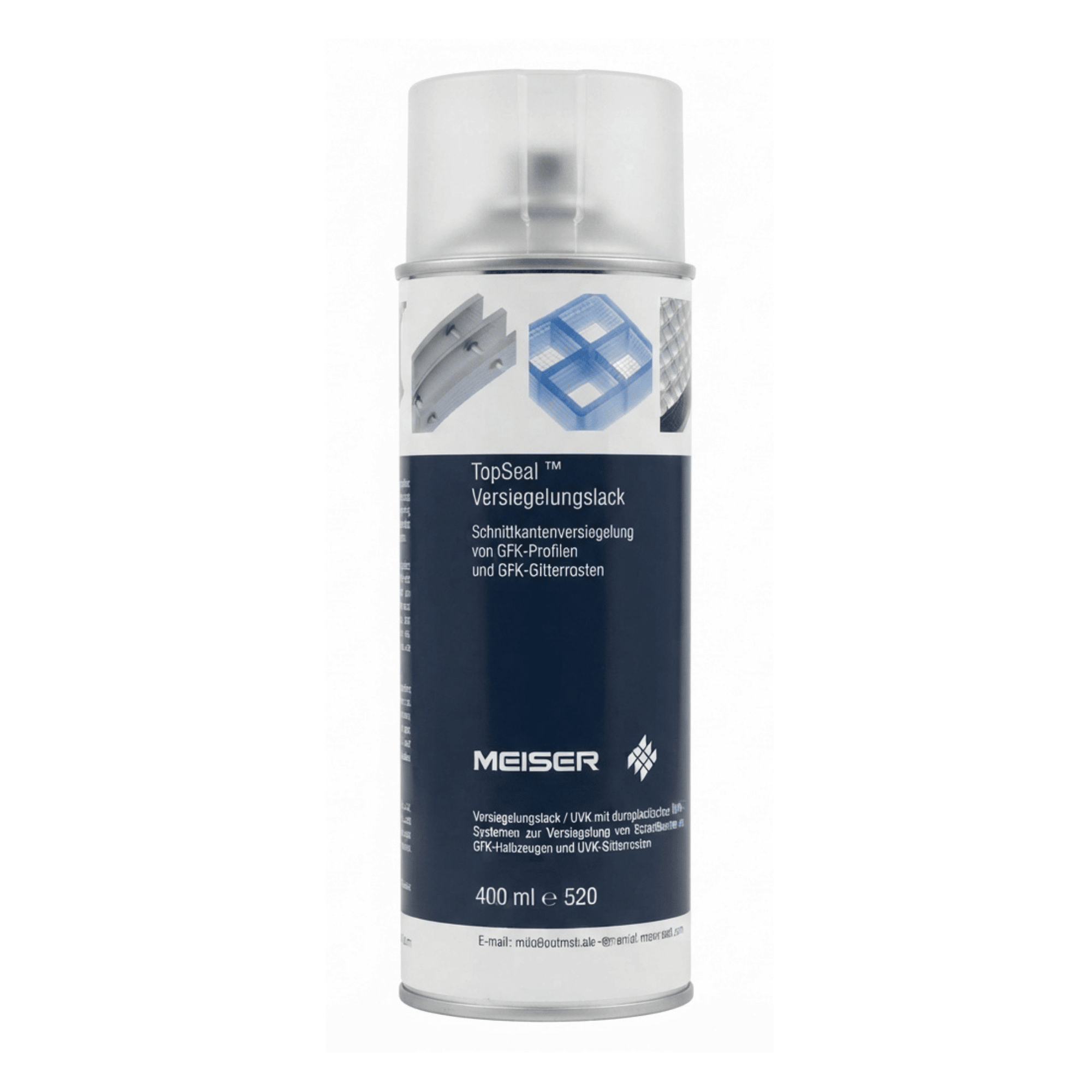 MEISER TopSeal Versiegelungslack 400 ml - farblos - fuer GFK-Schnittkanten-GFK-LKLAR