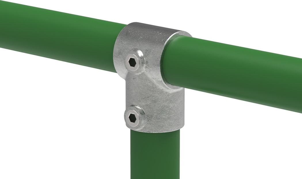 Rohrverbinder - T-Stueck kurz - 101A27 - 26-9 mm - 3-4- - Feuerverzinkt u. Elektrogalvanisiert-101A27
