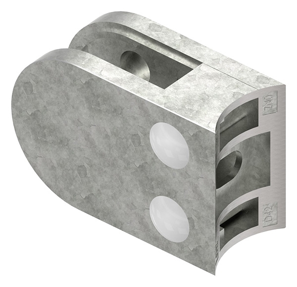 Glasklemme 63x45x28 mm AbZ fuer Anschluss Ø 42-4 mm Zink-10-2242ABZ.3