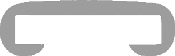 Kunststoffhandlauf fuer 40 x 8mm- graubeige- 25 Meter-88-11F408.010