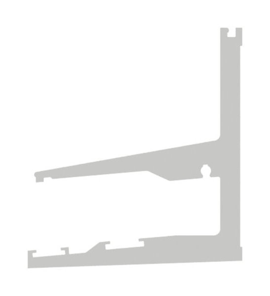 Vordachprofil Aluminium eloxiert L = 1605 mm mit ETA-88-11VDE-1600.ALU