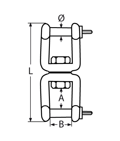 Wirbelschaekel Gabel-Gabel Laenge- 88 mm V4A - Verkauf in - VPEs-66-64-411.8256408