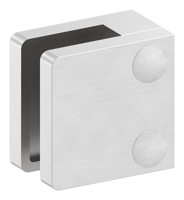 Glasklemme 30x30x18 mmØ 26-9 mm- fuer 6-76 mm VSG Glas-10-MODELL22-2.6