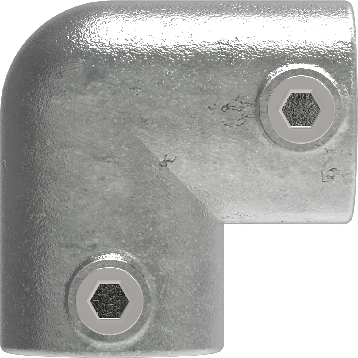 Rohrverbinder - Bogen 90° - 125C42 - 42-4 mm - 1 1-4- - Feuerverzinkt u. Elektrogalvanisiert-125C42