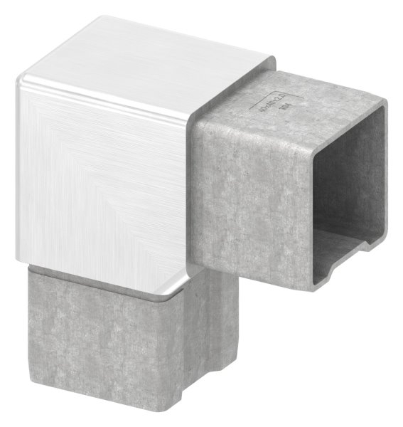 Ecke V2A 90° zum Stecken und Kleben fuer 40 x 40 x 2-0 mm-11-3851.4