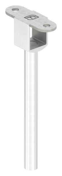 Handlaufbefestigung V2A 145 mm Ø12 mm Nut 24x24 mm voll LED-88-11LED-NU-01.240