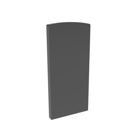 Endkappe Aluminium fuer Aluprofil AL-0004-ECO-S-EB Schwarz Satin-ELOX-89-11AL0034004ECOSEB-A.4