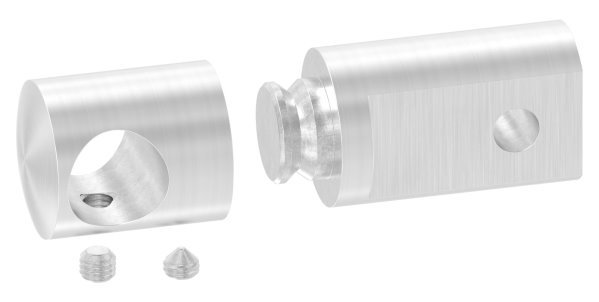 Querstabhalter V2A Edelstahl – zwischen zwei FLACHeisen fuer Rundstaebe 14 mm-11-1072.4