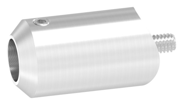 Querstabhalter Edelstahl V2A Bohrung Ø 12-5 mm Anschluss Ø 33-7 mm zum Stossen-88-1150535-240.33