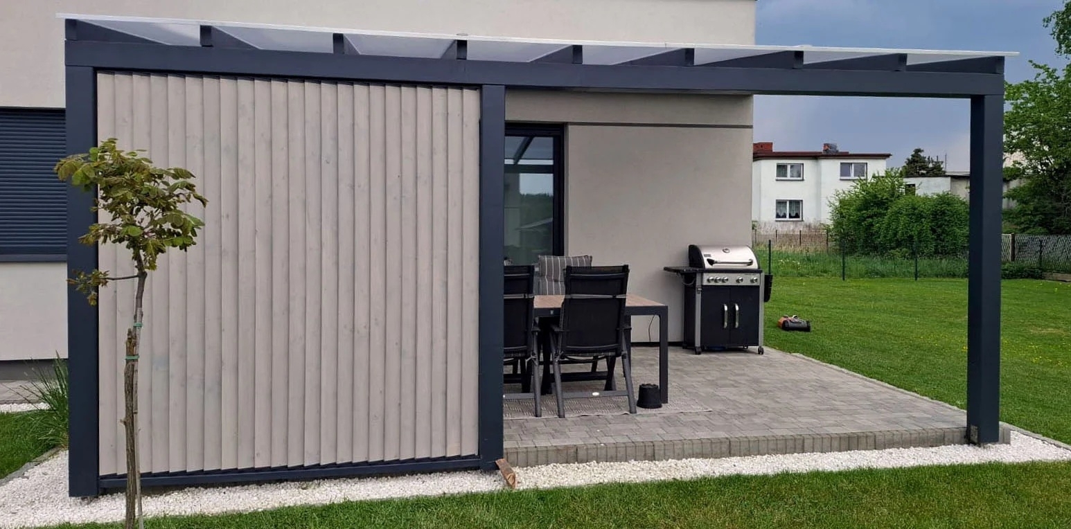 Jalousiesystem Aluminium 1090 mm vertikal Anthrazit RAL 7016 Paar-89.FGSWSV1090ALR7016